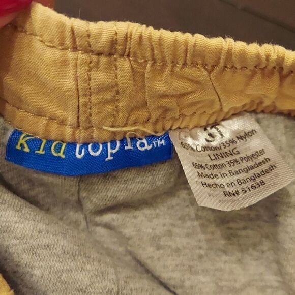 Kidtopia Khaki Lightweight Pull-On Cargo Pants 3T - Picture 2 of 2